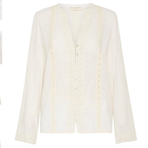 NWT💫Spell Cinder Blouse in off white size small - Picture 8 of 11